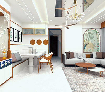 4 BHK Interior Designing Services